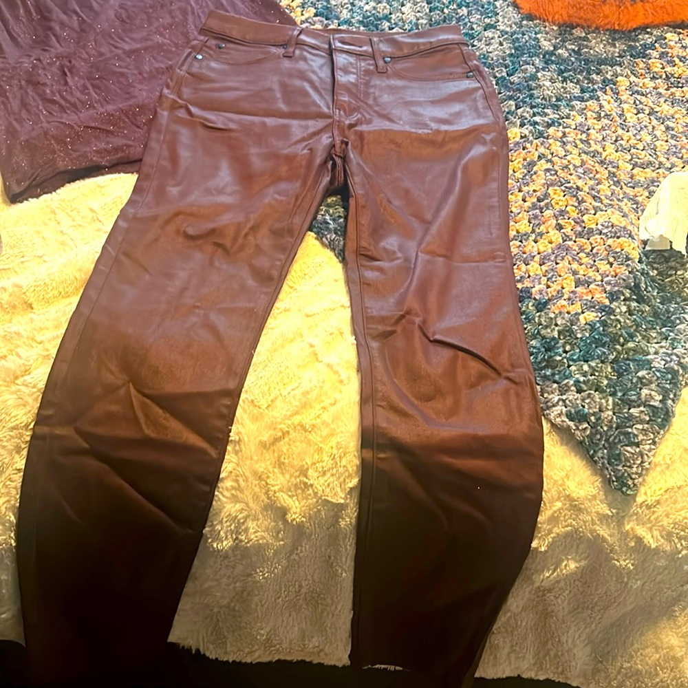 Deep purple jeans very soft easy to wash